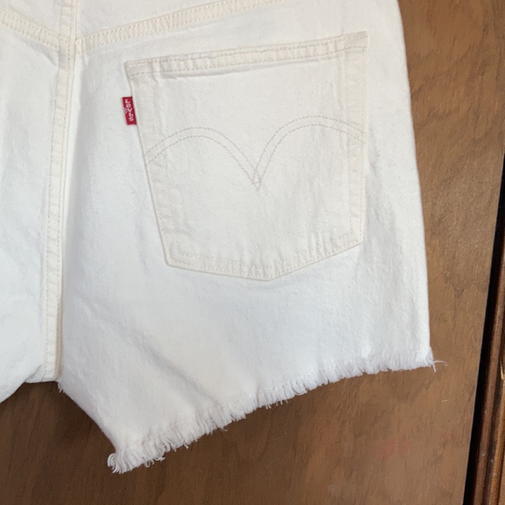 Levi’s distressed high rise 501 jean denim short cutoff vibe Size 31 - Picture 13 of 17